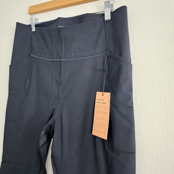 NWT Girlfriend Collective Compressive 7/8 Pocket Legging 3XL Black High Rise - Picture 6 of 12